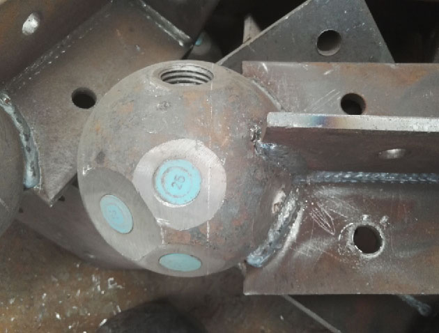 盘锦螺栓球球塞，网架配件